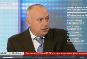 Председатель правления ПАО «Совфрахт» Дмитрий Пурим выступил на телеканале РБК: «Зарубежные вложения ФНБ: каковы риски?»